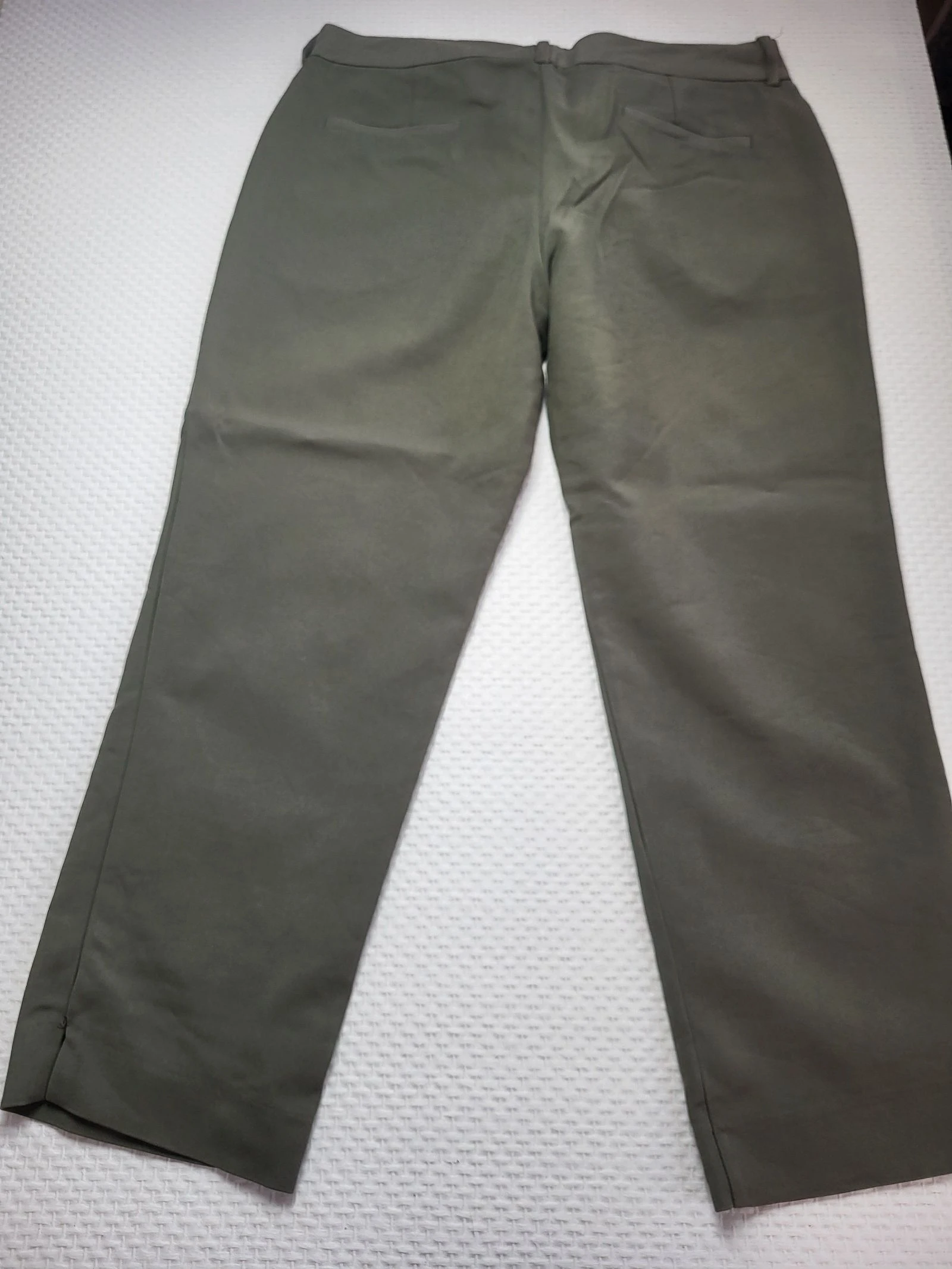 Pantalon tailleur / chino kaki Promod – Taille estimée 42 (XL) – photo 3